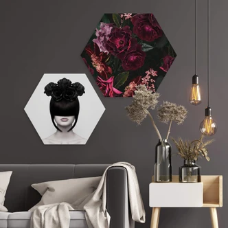 Hexagon - Alu-Dibond UN Designs - Fleur de Paris 