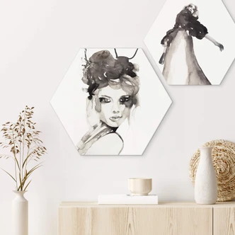 Hexagon Dibond Verbaan - Hot Mess 