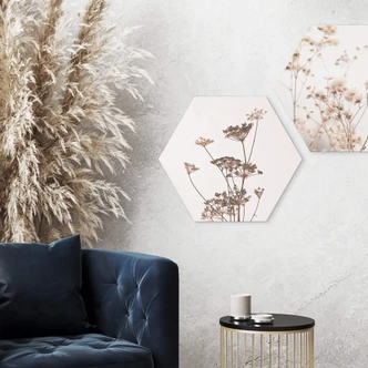 Hexagon Dibond Wild Gras 