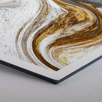 Hexagon - Alu-Dibond - Golden Struggle 