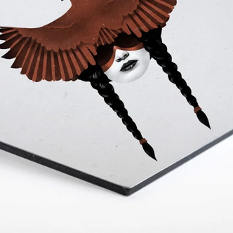 Hexagon Dibond Alu-Dibond Ireland - Dark Cardinal 