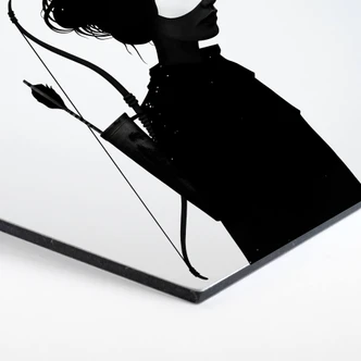 Hexagon Dibond Ireland - Four of Hearts 