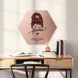 Hexagon Dibond Kopereffect Tohmé - Flawless Audrey 