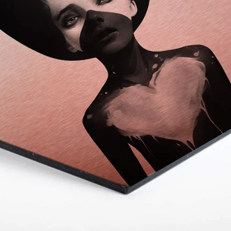 Hexagon Alu-Dibond Kopereffect - Ireland - Hold on 