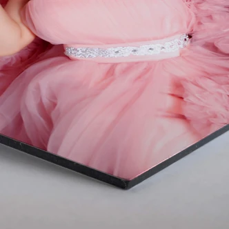 Hexagon - Alu-Dibond - Das rosa Kleid 