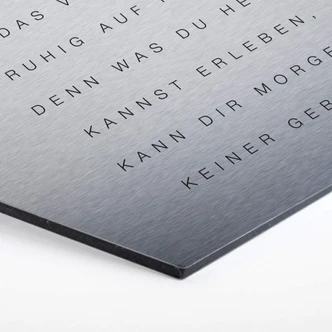 Hexagon - Alu-Dibond-Silbereffekt - Was du heute kannst besorgen... Hexagon - Alu-Dibond-Silbereffekt - Was du heute kannst besorgen...