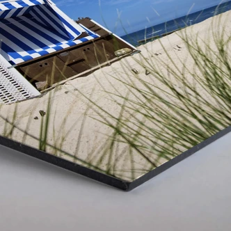 Hexagon - Alu-dibond - Strandstoel 