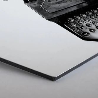 Hexagon - Alu-Dibond - Typewriter Hexagon - Alu-Dibond - Typewriter