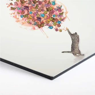 Hexagon - Alu-Dibond Graves - Catching Butterflies 