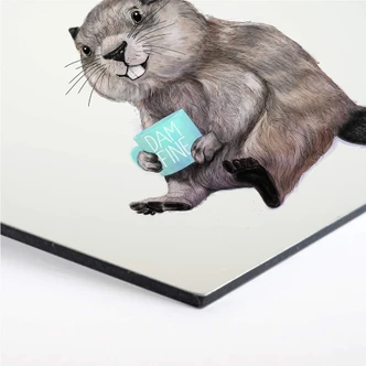 Hexagon - Alu-Dibond Graves - Damn fine Coffee 