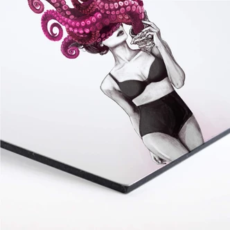 Hexagon - Alu-Dibond Graves - Ocean 