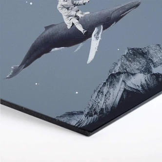 Hexagon - Alu-Dibond Léon - Aim for the moon 