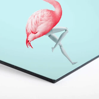 Hexagon - Alu-Dibond Loose - Flamingo Mannequin 