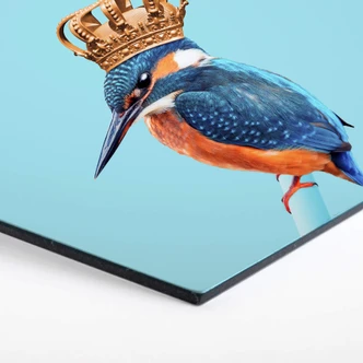 Hexagon - Alu-Dibond Loose - Kingfisher 