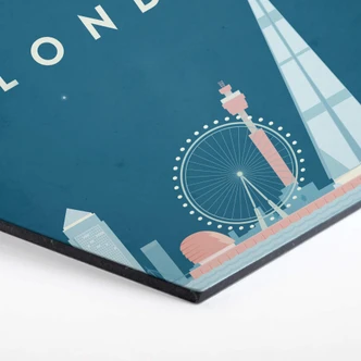 Hexagon - Alu-Dibond - Rivers - London 