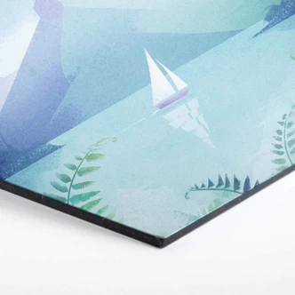 Hexagon Alu-Dibond - Rivers - Nieuw Zeeland 