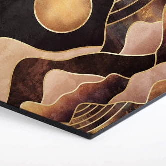 Hexagon Dibond Fredriksson - Sunset 