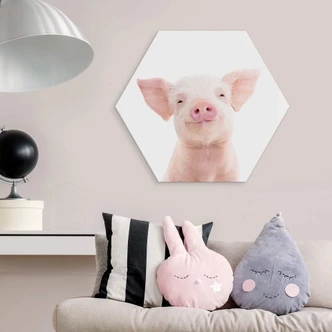 Hexagon Dibond Sisi & Seb - Biggetje 