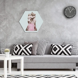 Hexagon Dibond Loose - Girls Girls Girls 