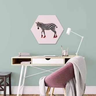 Hexagon Dibond Loose - Zebra Heels 