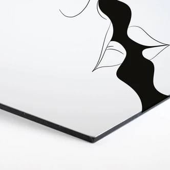 Hexagon - Alu-Dibond Nordic Creators - White Kiss 