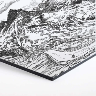 Hexagon - Alu-Dibond Sparshott - Col du Glandon 