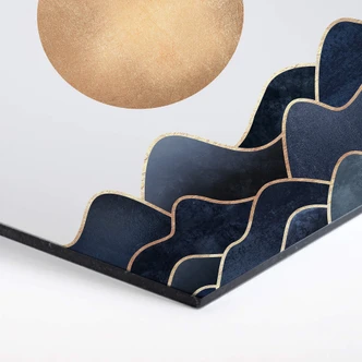 Hexagon - Alu-Dibond - Frederiksson - Waves 