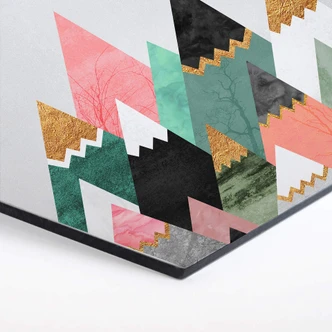 Hexagon Dibond Fredriksson - Bonte Bergen 