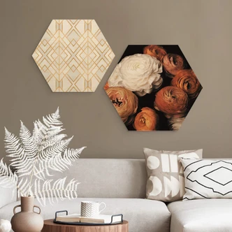 Hexagon Hout FiguraNYC Photography - Ranonkel 