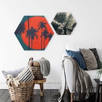 Hexagon - Holz Birke Furnier Kubistika - Côte d'Azur 