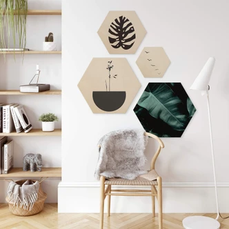 Hexagon - Holz Kubistika - Jungle 