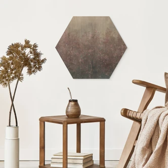 Houten Wanddecoratie in warme herfsttinten - Ms Tiff 