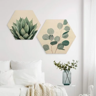 Hexagon Hout Sisi & Seb - Blue Eucalyptus 