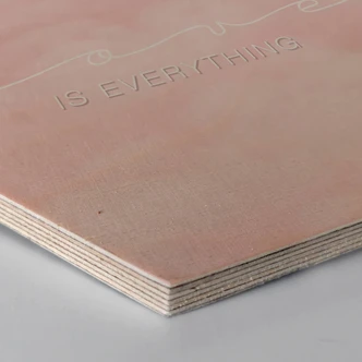 Hexagon hout - Love is Everything 