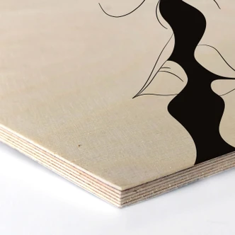 Hexagon - Holz Birke-Furnier Nordic Creators - White Kiss 