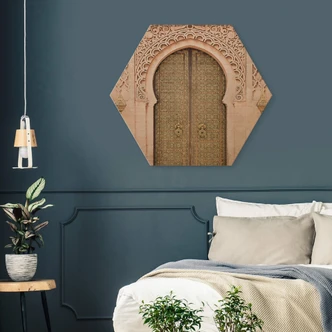 Hexagon - Holz Birke-Furnier Sisi & Seb - Moroccan Door 