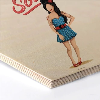 Hexagon - Holz Birke-Furnier Tohmé - Amy 