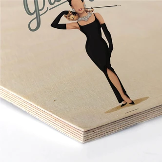 Hexagon - Holz Birke-Furnier Tohmé - Audrey 