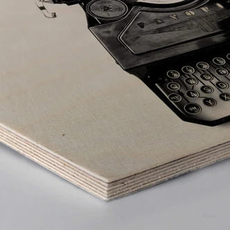 Hexagon Hout - Typewriter 