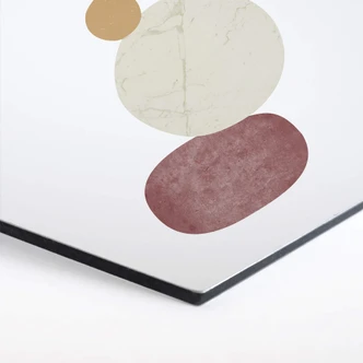 Hexagon - Alu-Dibond Nouveauprints - Pebbles 2 