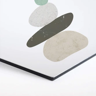 Hexagon - Alu-Dibond Nouveauprints - Pebbles 3 