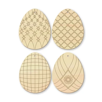 Boomdecoratie Paaseieren 02 (4-delig) 