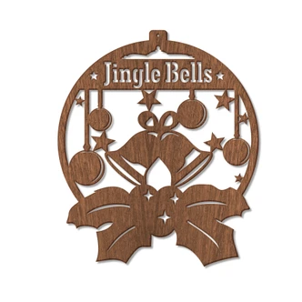 Hout – Jingle Bells – mahonie 