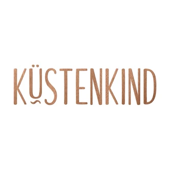 Holz-Dekobuchstaben 3D Schriftzug Küstenkind - Mahagoni 