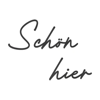 Holzdeko Schön hier - aus der LandIDEE Wohnen & Deko Kollektion 