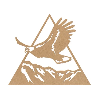 MDF-dekoration Ørn over bjergene 
