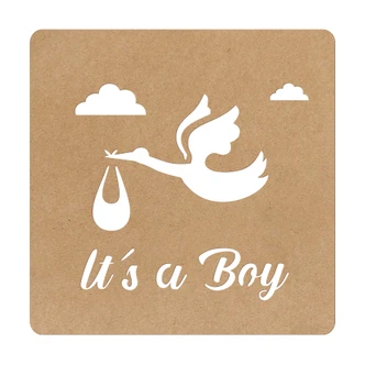 MDF Decoratie Baby - It's a Boy 