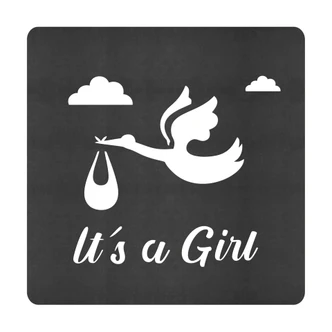 MDF Decoratie Baby - It's a Girl 
