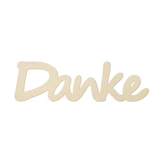 Holzbuchstaben Danke 