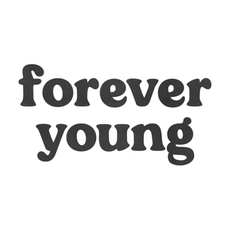 Spruch Wanddeko Forever young - MDF Holzdeko 